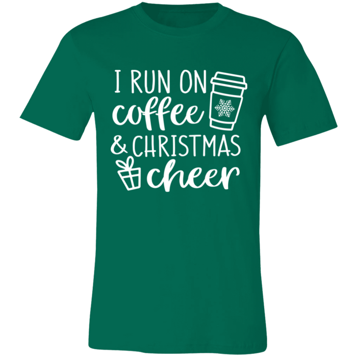 I Run On Coffee and Christmas Cheer T-Shirt
