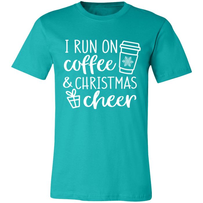 I Run On Coffee and Christmas Cheer T-Shirt