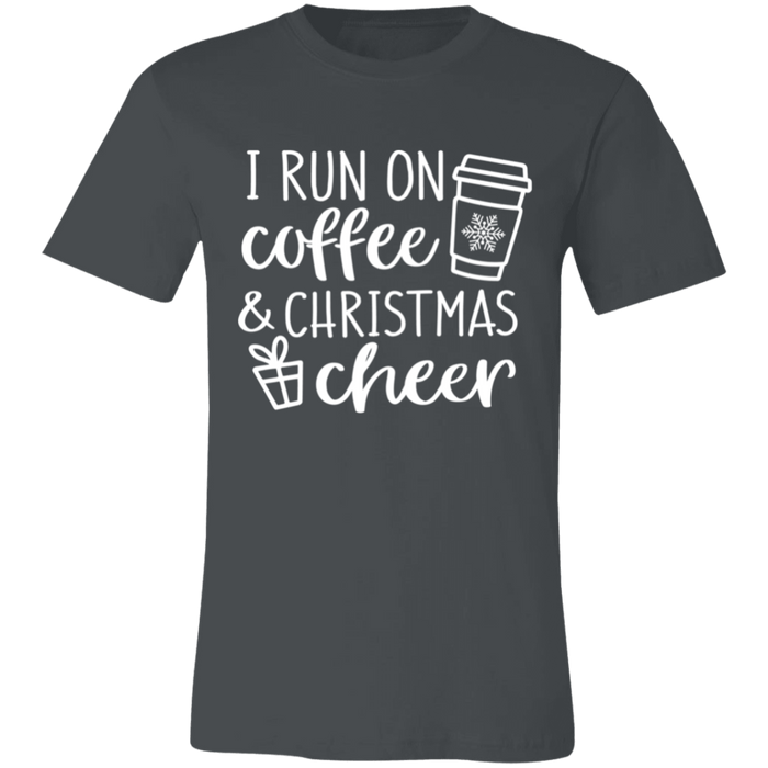 I Run On Coffee and Christmas Cheer T-Shirt