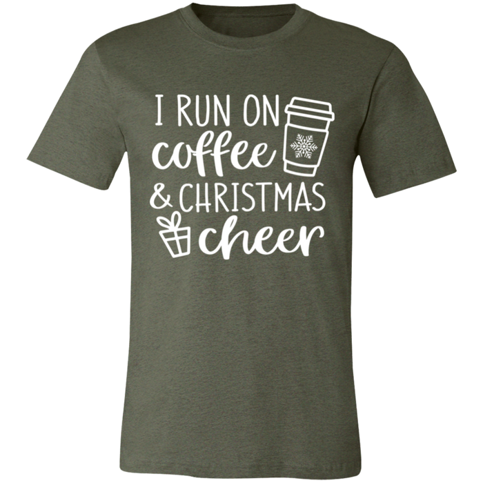 I Run On Coffee and Christmas Cheer T-Shirt