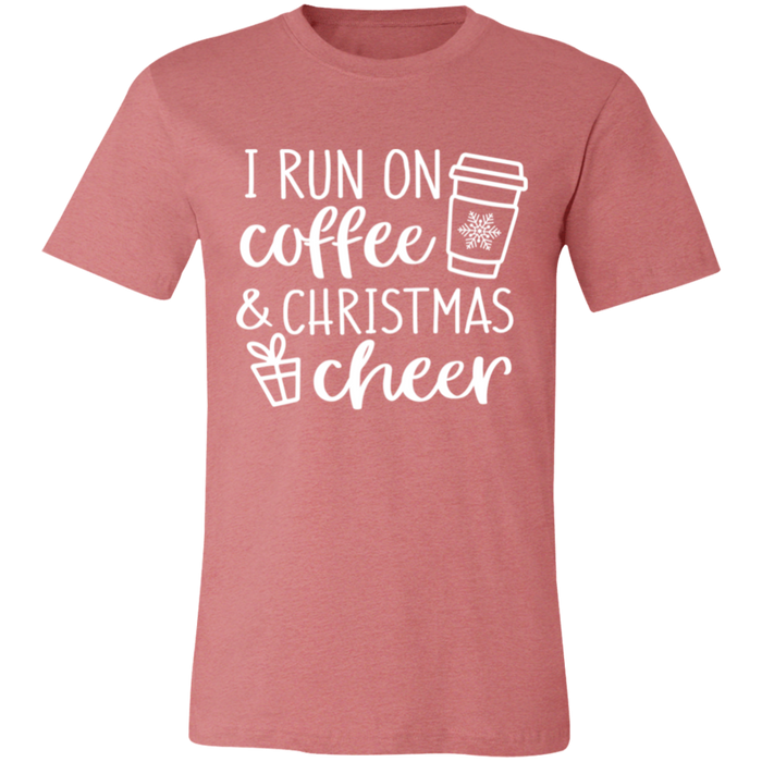 I Run On Coffee and Christmas Cheer T-Shirt