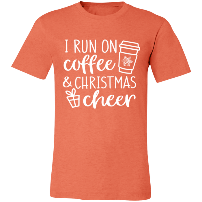 I Run On Coffee and Christmas Cheer T-Shirt