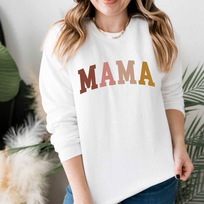 Mama Neutral Color Block Sweatshirt