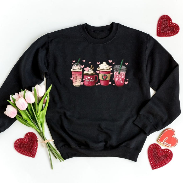 Pink Love Cups Sweatshirt