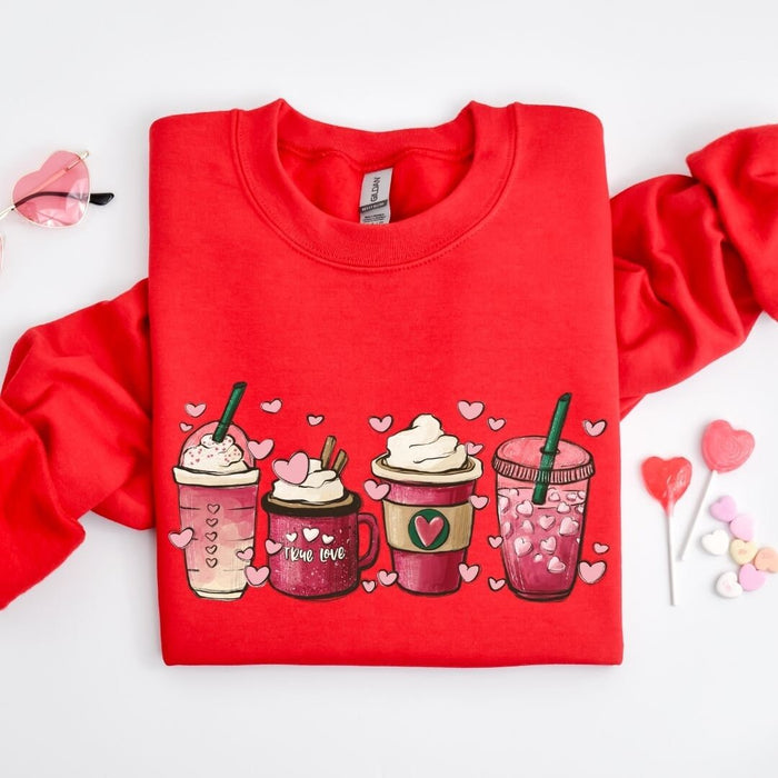 Pink Love Cups Sweatshirt