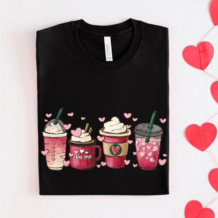 Pink Valentine Cups T-Shirt