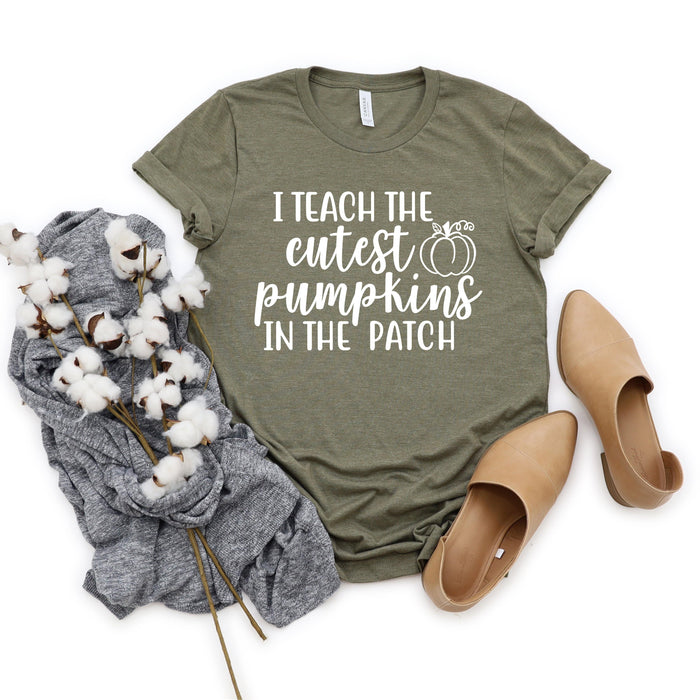 I Teach The Cutest Pumpkins Teacher T-Shirt