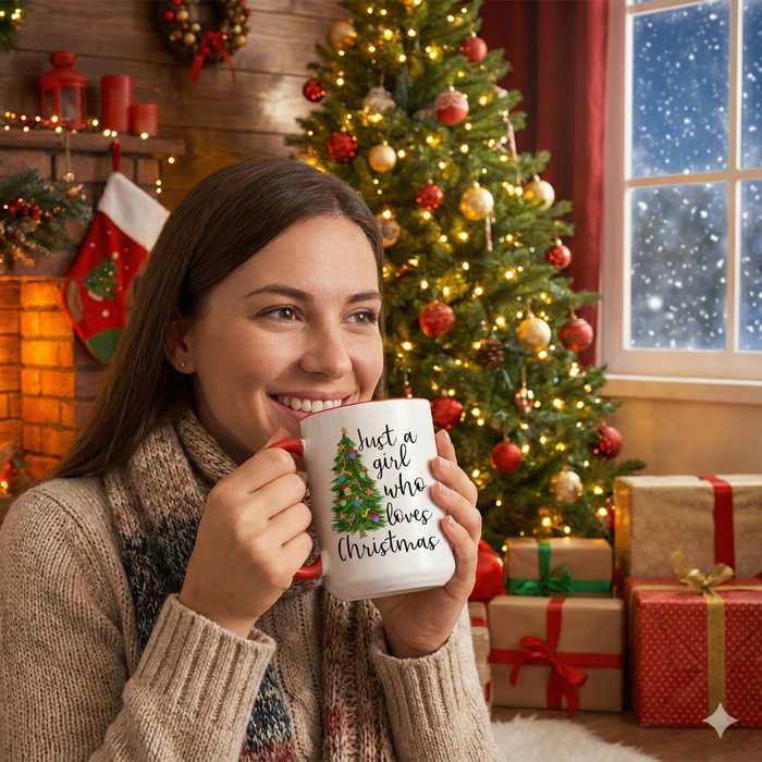 Just a Girl Who Loves Christmas Mug