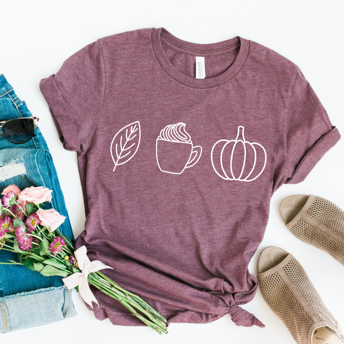 Leaves, Lattes and Pumpkins T-Shirt