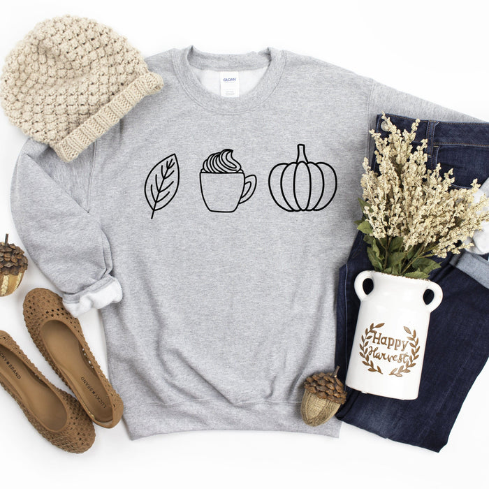 Leaves, Lattes and Pumpkins Sweatshirt