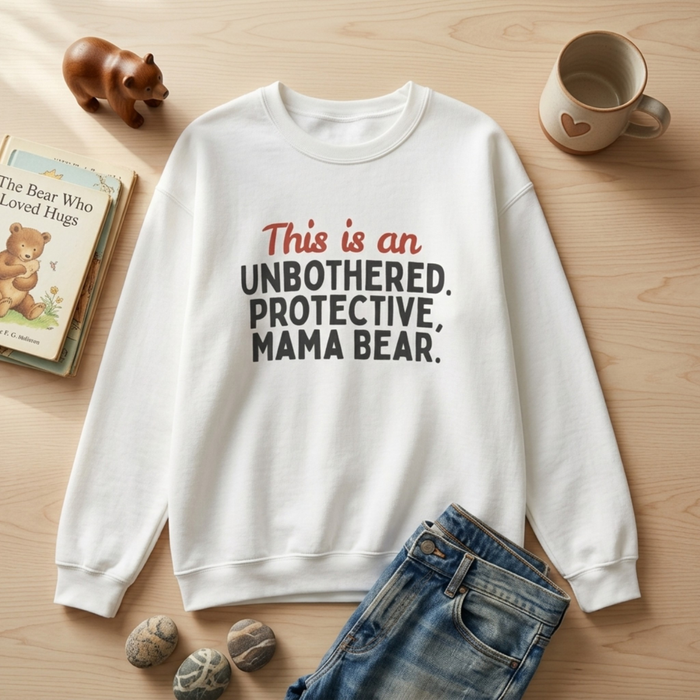 Mama Bear Sweatshirt — "This is an Unbothered, Protective, Mama Bear"