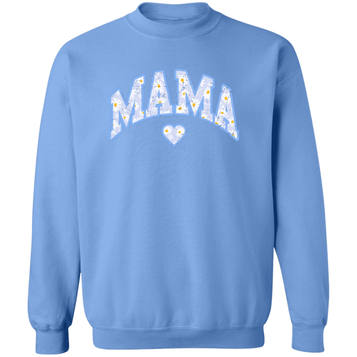 Mama Floral Daisy Sweatshirt (Blue)