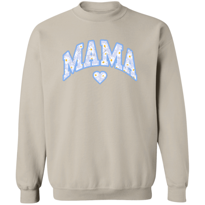 Mama Floral Daisy Sweatshirt (Blue)