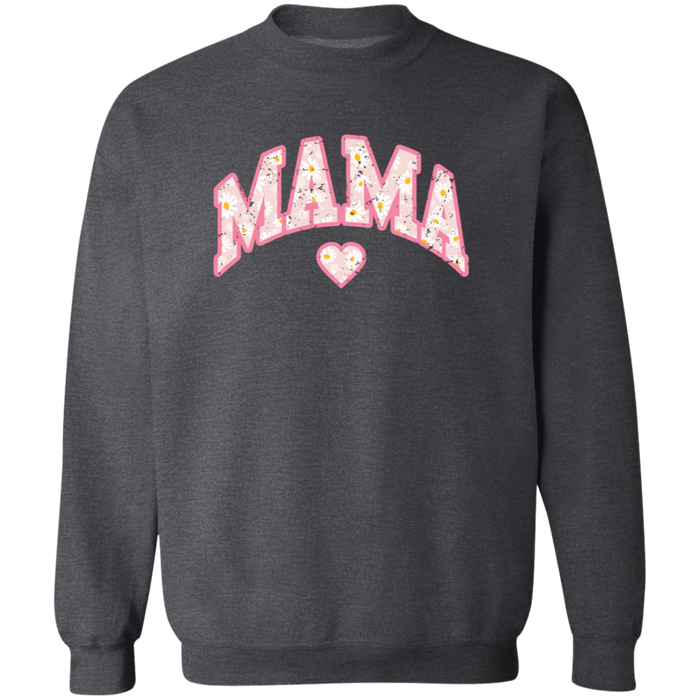 Mama Floral Daisy Sweatshirt (Pink)