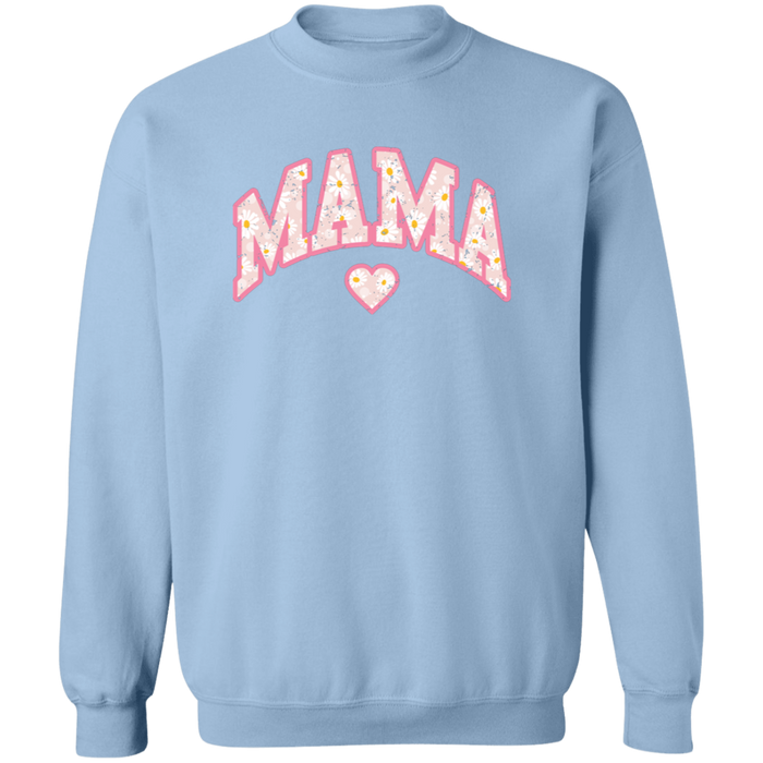 Mama Floral Daisy Sweatshirt (Pink)