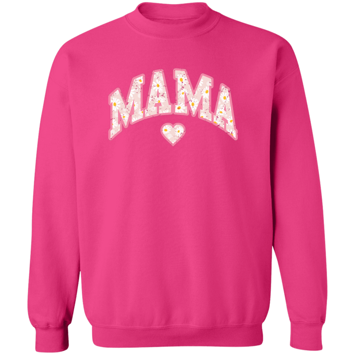 Mama Floral Daisy Sweatshirt (Pink)