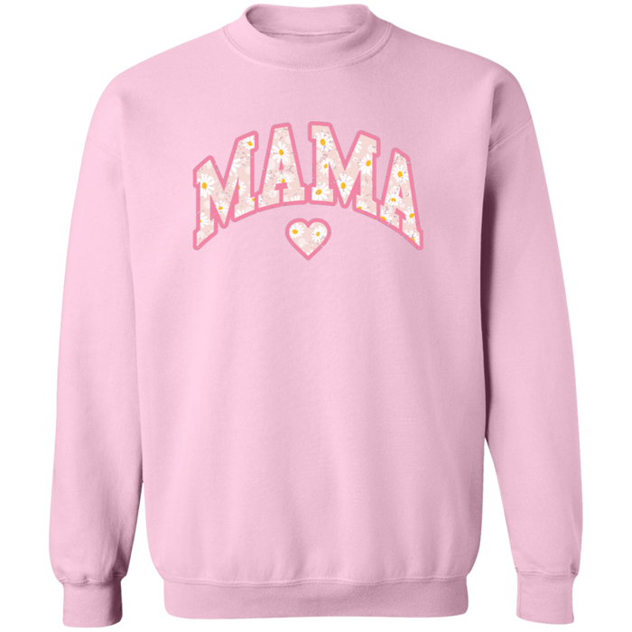 Mama Floral Daisy Sweatshirt (Pink)