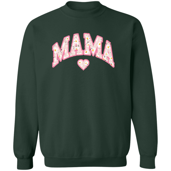 Mama Floral Daisy Sweatshirt (Pink)