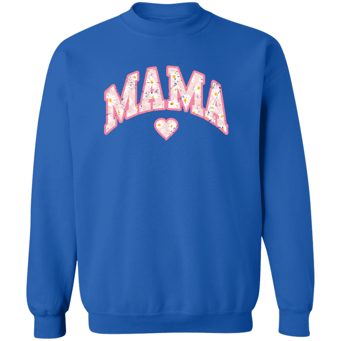 Mama Floral Daisy Sweatshirt (Pink)