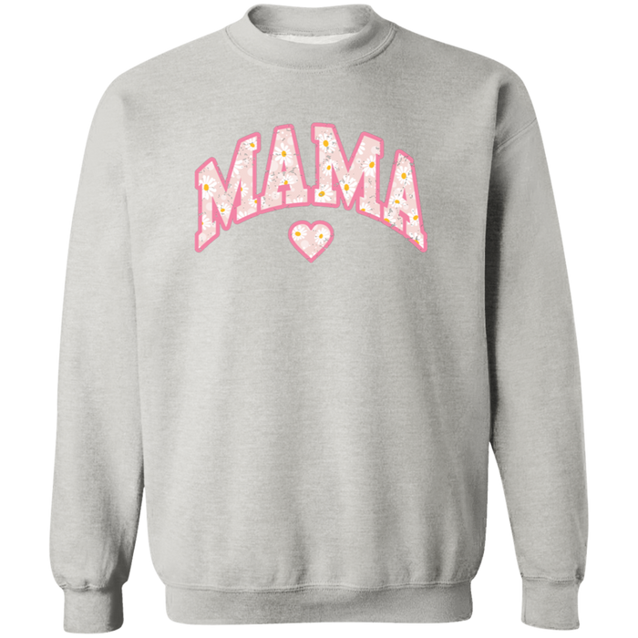 Mama Floral Daisy Sweatshirt (Pink)