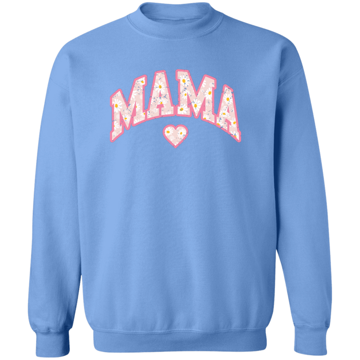 Mama Floral Daisy Sweatshirt (Pink)