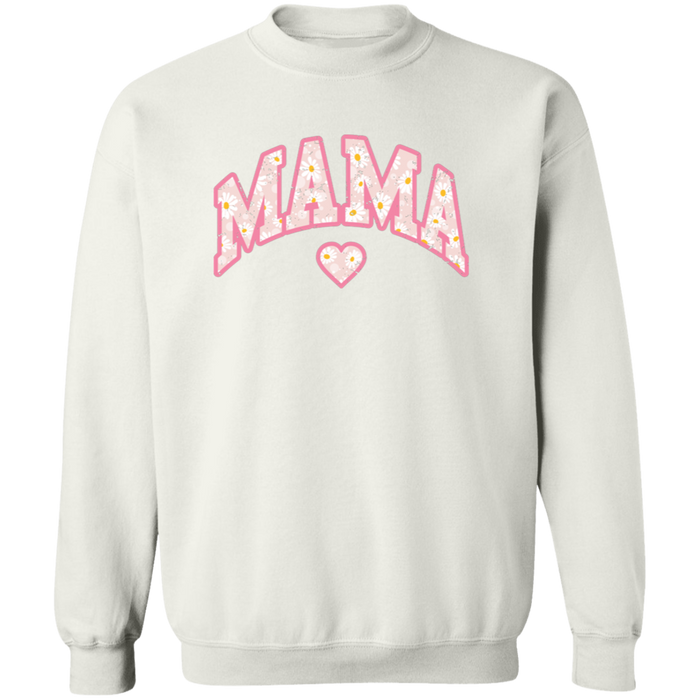 Mama Floral Daisy Sweatshirt (Pink)