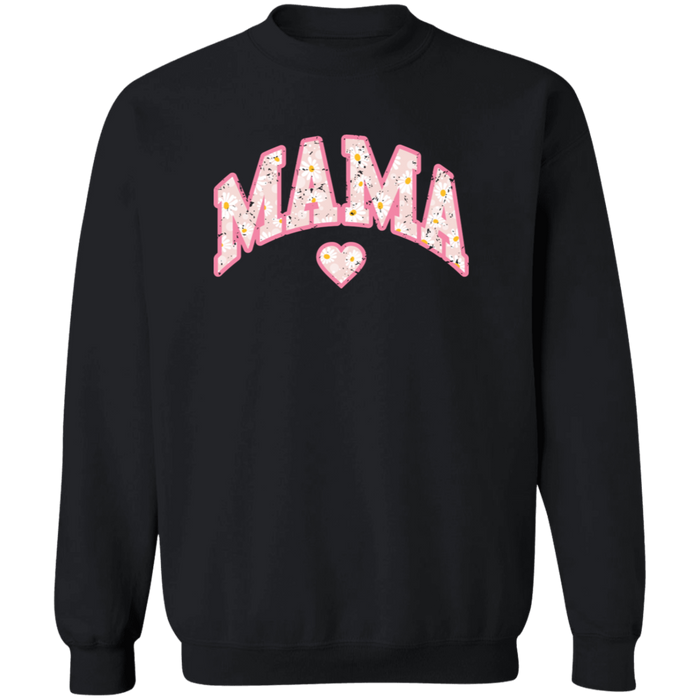 Mama Floral Daisy Sweatshirt (Pink)