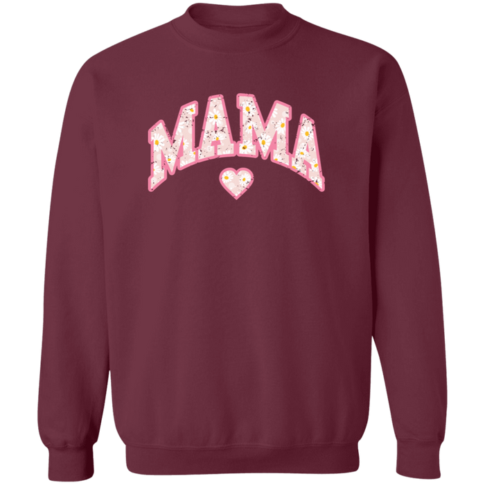 Mama Floral Daisy Sweatshirt (Pink)