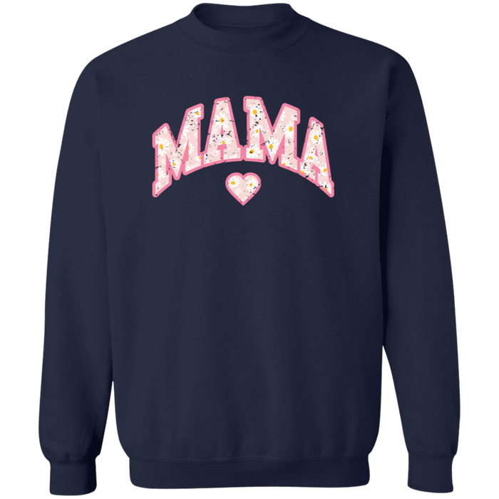 Mama Floral Daisy Sweatshirt (Pink)