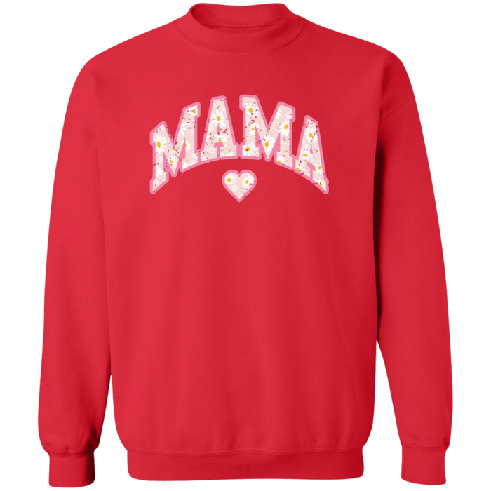 Mama Floral Daisy Sweatshirt (Pink)