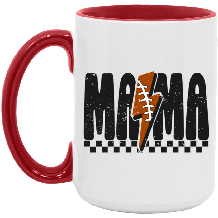 Mama Football Bolt15oz Coffee Mug