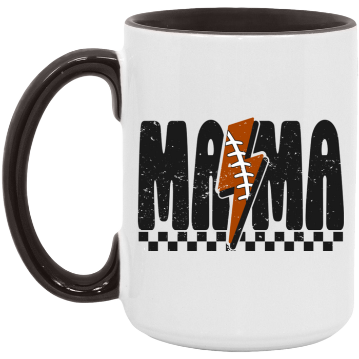 Mama Football Bolt15oz Coffee Mug