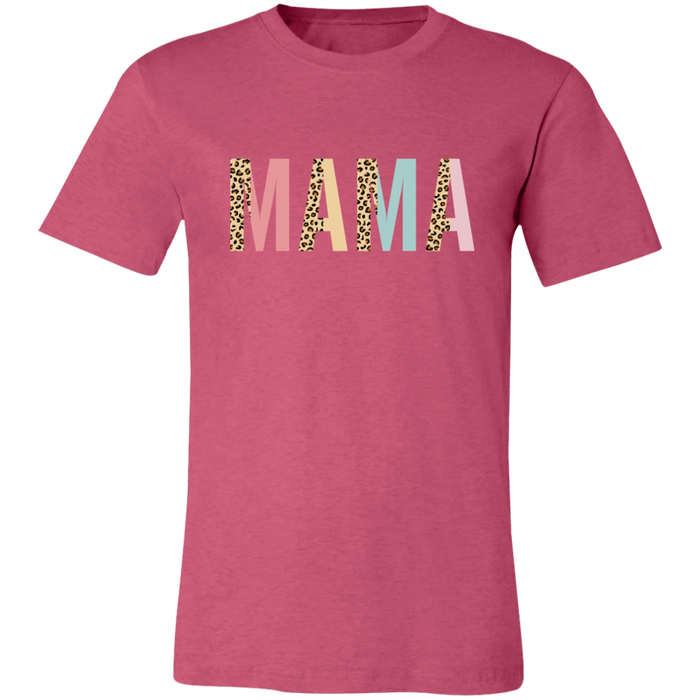 Mama Leopard and Pastel Color Block T-Shirt