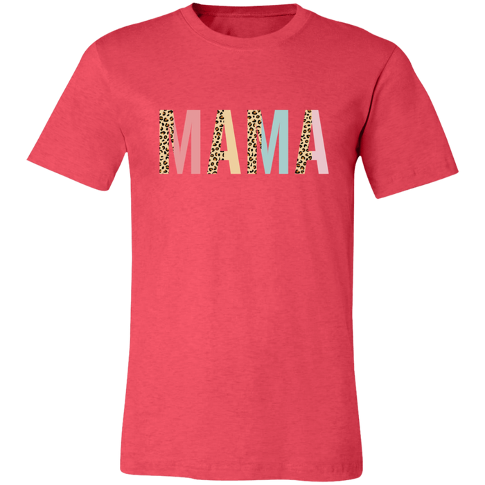 Mama Leopard and Pastel Color Block T-Shirt