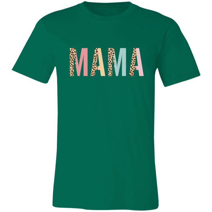 Mama Leopard and Pastel Color Block T-Shirt