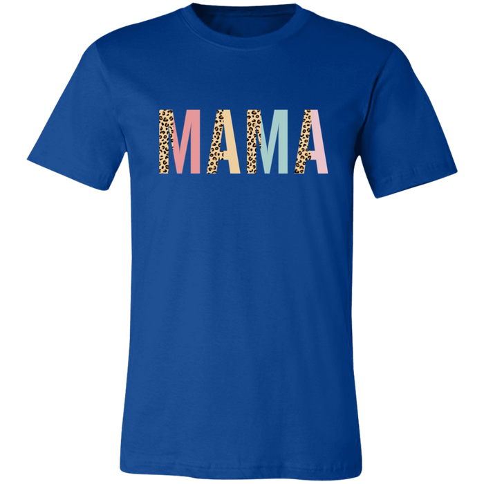 Mama Leopard and Pastel Color Block T-Shirt