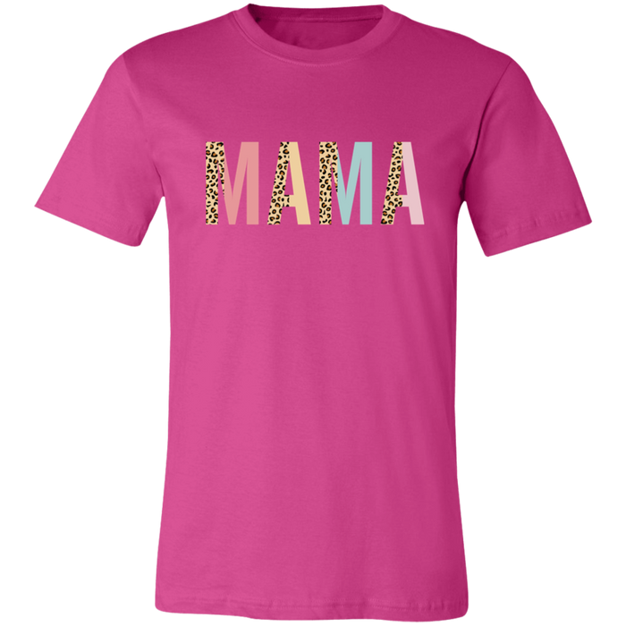 Mama Leopard and Pastel Color Block T-Shirt