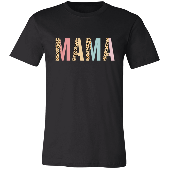 Mama Leopard and Pastel Color Block T-Shirt