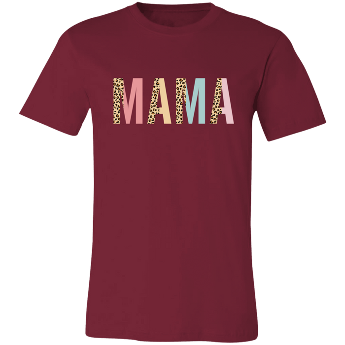 Mama Leopard and Pastel Color Block T-Shirt