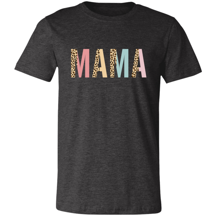 Mama Leopard and Pastel Color Block T-Shirt