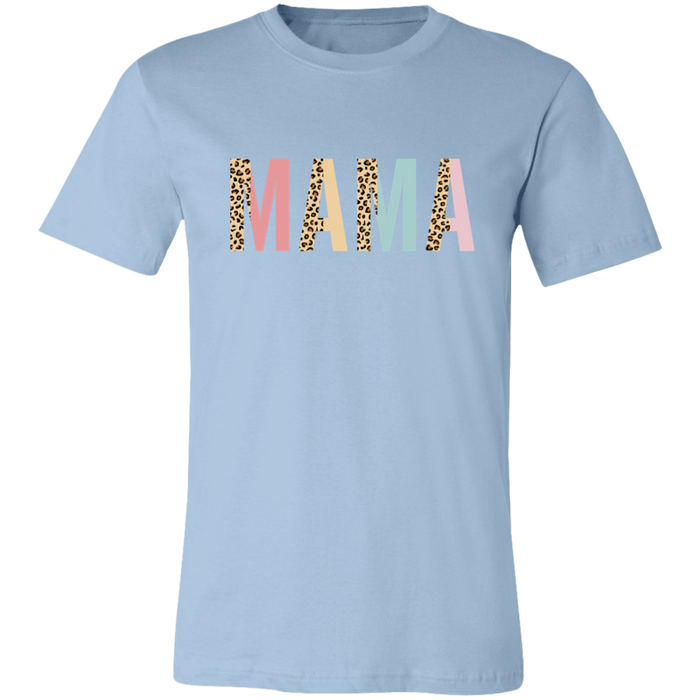 Mama Leopard and Pastel Color Block T-Shirt