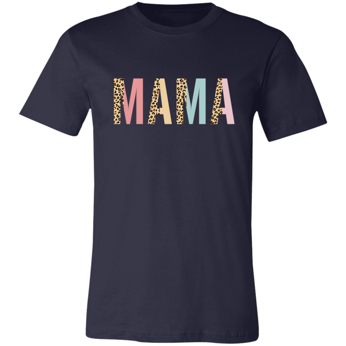 Mama Leopard and Pastel Color Block T-Shirt