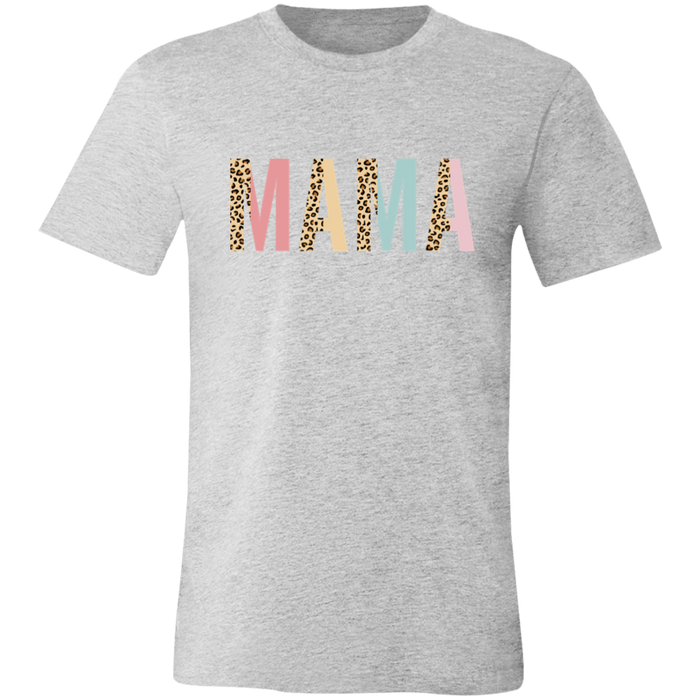 Mama Leopard and Pastel Color Block T-Shirt
