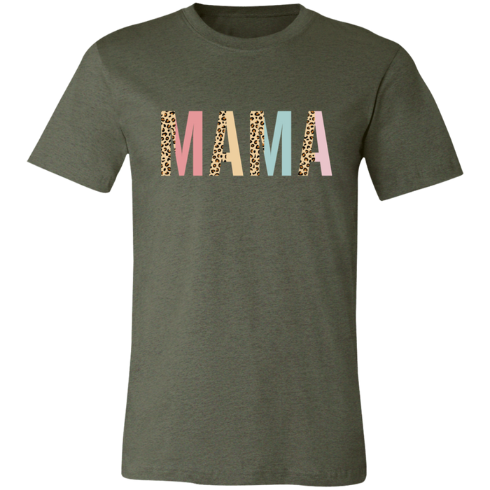 Mama Leopard and Pastel Color Block T-Shirt