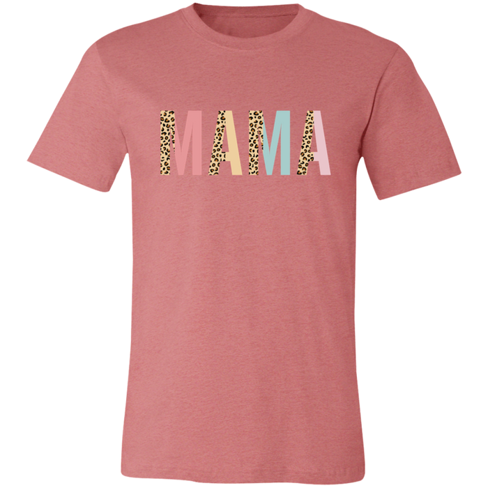 Mama Leopard and Pastel Color Block T-Shirt