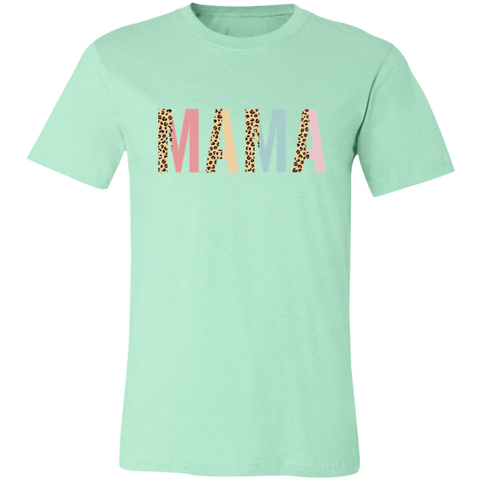 Mama Leopard and Pastel Color Block T-Shirt