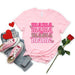 Mama & Mini 4x Valentine Day T-Shirts (Pink) — matching set