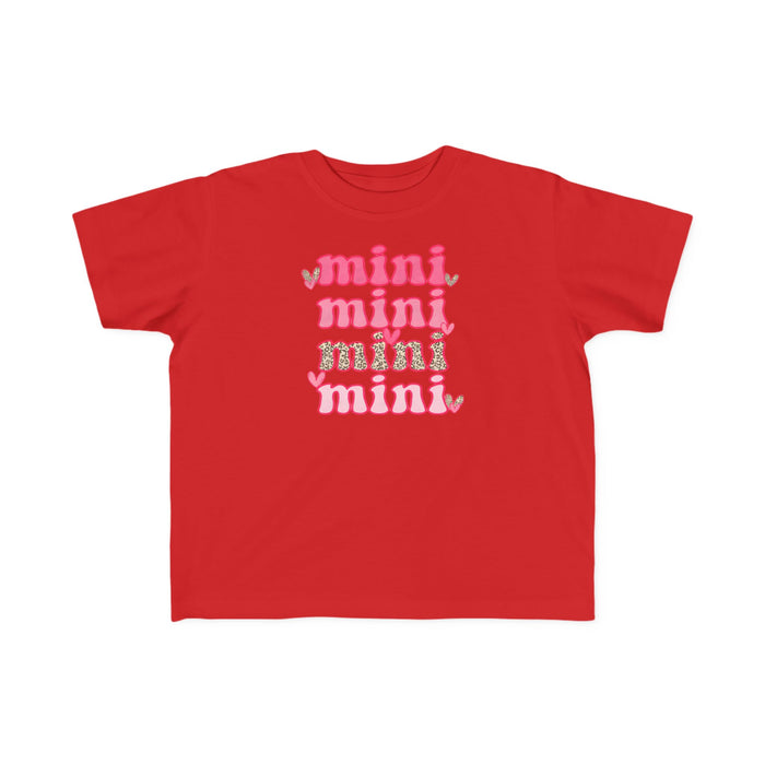 Mama & Mini 4x Valentine Day T-Shirts (Red) — matching set