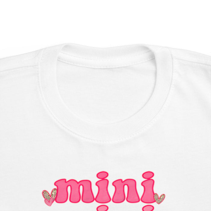 Mama & Mini 4x Valentine Day T-Shirts (White) — matching set