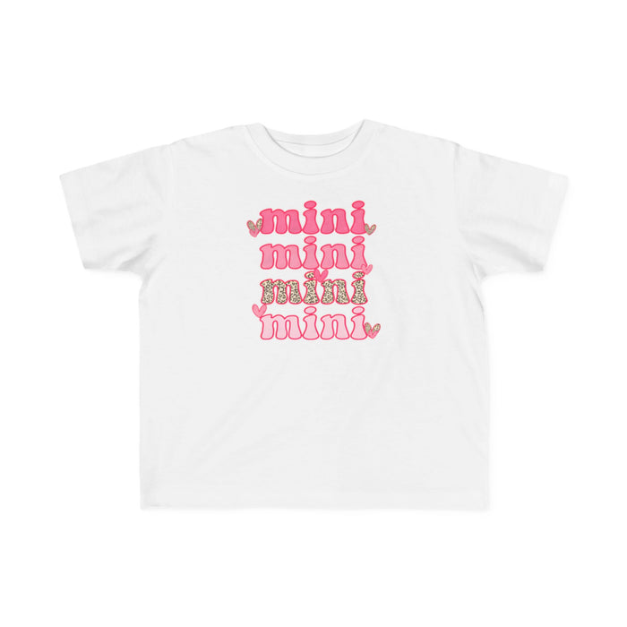 Mama & Mini 4x Valentine Day T-Shirts (White) — matching set